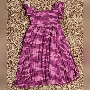 Little Sleepies Girls' Purple Camo Twirl Dress